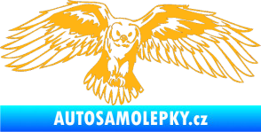 Samolepka Predators 077 pravá sova světle oranžová