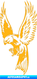 Samolepka Predators 086 levá světle oranžová