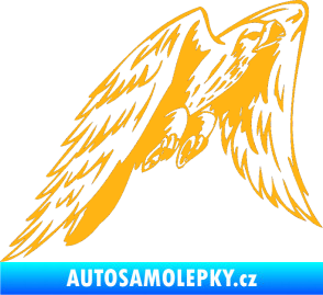 Samolepka Predators 090 pravá sokol světle oranžová