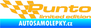 Samolepka Punto limited edition levá světle oranžová