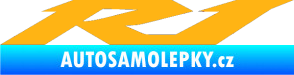 Samolepka R1 001 světle oranžová