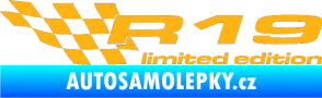 Samolepka R19 limited edition levá světle oranžová