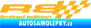 Samolepka R8 limited edition pravá světle oranžová