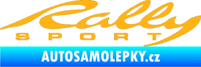 Samolepka Rally sport 002 světle oranžová