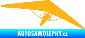 Samolepka Rogalo 001 pravá světle oranžová
