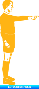 Samolepka Rozhodčí 003 pravá světle oranžová