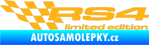 Samolepka RS4 limited edition levá světle oranžová