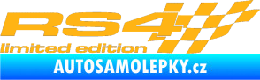 Samolepka RS4 limited edition pravá světle oranžová