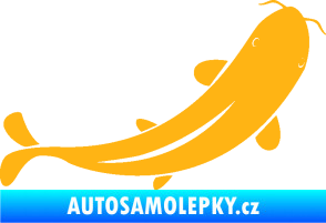 Samolepka Ryba 001 pravá světle oranžová