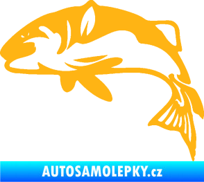 Samolepka Ryba 010 levá světle oranžová