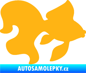 Samolepka Ryba 019 pravá závojnatka světle oranžová