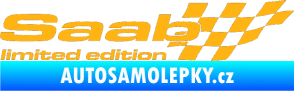 Samolepka Saab limited edition pravá světle oranžová