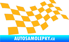 Samolepka Šachovnice 013 světle oranžová