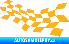 Samolepka Šachovnice 018 světle oranžová