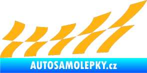 Samolepka Šachovnice 029 světle oranžová