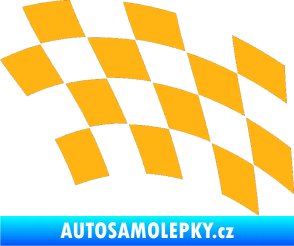 Samolepka Šachovnice 038 světle oranžová