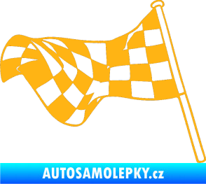 Samolepka Šachovnice 052 světle oranžová