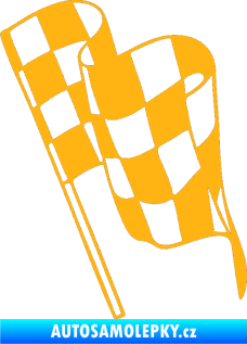 Samolepka Šachovnice 061 světle oranžová