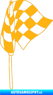 Samolepka Šachovnice 069 světle oranžová