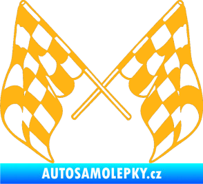 Samolepka Šachovnice 070 světle oranžová