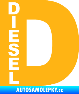 Samolepka Samolepka na víčko od nádrže 010 diesel světle oranžová