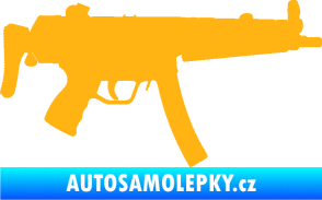 Samolepka Samopal 001 pravá světle oranžová