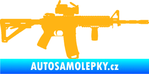 Samolepka Samopal 003 pravá světle oranžová