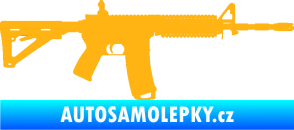 Samolepka Samopal 004 pravá světle oranžová