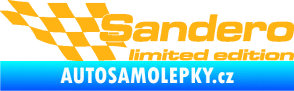 Samolepka Sandero limited edition levá světle oranžová