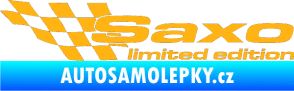 Samolepka Saxo limited edition levá světle oranžová