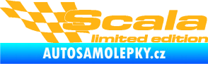 Samolepka Scala limited edition levá světle oranžová