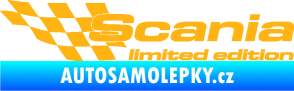 Samolepka Scania limited edition levá světle oranžová