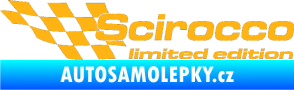 Samolepka Scirocco limited edition levá světle oranžová