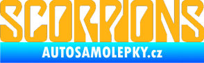 Samolepka Scorpions světle oranžová