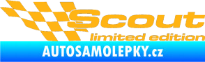 Samolepka Scout limited edition levá světle oranžová