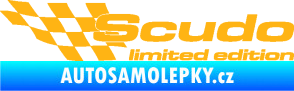 Samolepka Scudo limited edition levá světle oranžová