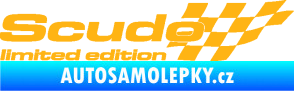 Samolepka Scudo limited edition pravá světle oranžová
