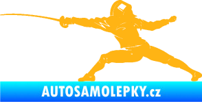Samolepka Šerm 001 levá  světle oranžová
