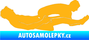 Samolepka Sexy siluety 029 světle oranžová