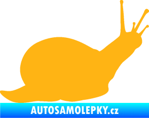 Samolepka Šnek 002 pravá světle oranžová