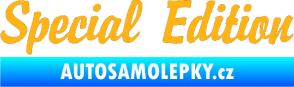 Samolepka Special edition 001 světle oranžová