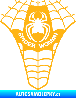 Samolepka Spider woman pavoučí žena světle oranžová