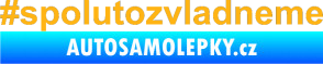 Samolepka #spolutozvladneme světle oranžová