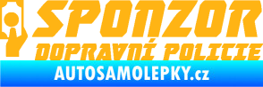 Samolepka Sponzor dopravní policie 004 světle oranžová