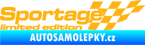 Samolepka Sportage limited edition pravá světle oranžová