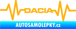 Samolepka Srdeční tep 044 levá Dacia světle oranžová
