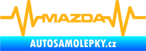 Samolepka Srdeční tep 059 Mazda světle oranžová