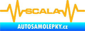 Samolepka Srdeční tep 075 Scala světle oranžová
