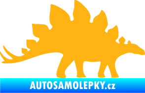Samolepka Stegosaurus 001 pravá světle oranžová