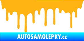 Samolepka Stékající skvrna 008 pravá světle oranžová